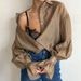 Women's Clothing Autumn Sheer Long Sleeved Shirt For Women Casual Style Commuter Fashionable Unique For Formal & Casual_ecoleips.com