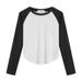 De Rong Slim-Fit, Warm Patchwork Color Design Base Shirt For Women, Long-Sleeve Top For Autumn And Winter_ecoleips.com