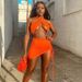 Women's Clothing 2025 Spring Summer New Solid Color Halter Cross V-neck Sleeveless Crop Top Backless Ruched Short Skirt_ecoleips.com