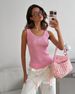 Women's Clothing Bow Embroidery Solid Color Versatile Slim Fit Inner Wear Niche Vest Summer New Tops_ecoleips.com