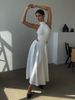European And American Style Summer Women Fashion Elegant High Waist Versatile Long Satin Skirt_ecoleips.com
