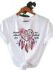 Euroean And American Cross-border Foreign Trade Women's Clothing, Dreamcatcher Rint Round-neck Short-sleeve T-shirt_ecoleips.com