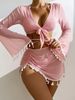 Verve 2024 New Solid Color Tassel Four-Piece Bikini Swimsuit For Women_ecoleips.com