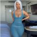 Women's Clothing New Fashion Elastic Sexy U Neck Sleeveless Slim Temperament Skirt In Stock_ecoleips.com