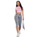 Women's Clothing Women's Slim Fit Zippered Cropped Jeans Faux Pockets Style Versatile Stylish Denim For Formal & Casual For Women_ecoleips.com
