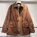 Retro PU Suede Zip-Up Trench Coat For Women – Oversized Streetwear Jacket With Stand Collar In Wine/Brown/Taupe, Fall Layering Essential_ecoleips.com