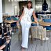 Women's Clothing Contrast Color Pockets Fashionable Temperament Elegant Senior Strap Cardigan Vest Trousers Women's Clothing Two Piece Suit_ecoleips.com