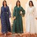 Women's Clothing Middle Eastern Muslim Robe Mesh Embroidery Dubai Saudi Dress Elegant Two Piece Robe_ecoleips.com