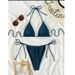 Women's Clothing Classic Bikini Swimsuit Women's Three Point Solid Color Sexy Tight Backless Triangle Split Swimsuit_ecoleips.com