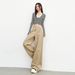 Khaki Straight-leg Jeans For Women, New Autumn/winter 2025, High-waisted, Loose, Slimming, Versatile, Wide-leg,_ecoleips.com