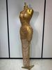 Sparkly Sexy Transparent Mesh Long Dress Women Luxury Birthday Club Party Gown Stage Singer Performance Costume PX8L_ecoleips.com