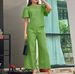 Women's Clothing New Casual Round Neck Short Sleeved Tops Wide Leg Trousers Fashion Suit_ecoleips.com