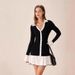 2025 Autumn Winter New Fashion Women's Short Fashionable Ruffled Knitted Skirt Cardigan Long Sleeve Little Style_ecoleips.com