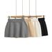Women’s Hooded Cardigan & High-Waisted Skirt Set – Relaxed Fit Knit Sweater & A-Line Midi Skirt, Autumn Casual Outfit (Black, White, Khaki, Grey)_ecoleips.com