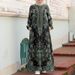 Women's Muslim Long Dress with Long Sleeves | Cross-Border Fashion | Dropshipping Available | Price Negotiable | Polyester Material_ecoleips.com