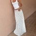 Talenza White Lace Maxi Skirts Sexy See Through Lace Patchwork Loose Skirt Fashion Party Vacation High Waist Elegant Women Skirt_ecoleips.com