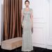 Women's Clothing Evening Dress For Women Black Dignified And Elegant Hostess Wears Sequins For High End Banquets Slimming Long Fishtail Dress_ecoleips.com