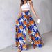 Women's Printed Slim Waist Casual Trousers Wide Leg Pants For Fashionable Ladies_ecoleips.com