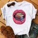 Spring/Summer Plus Size Loose T-Shirt With Colorful Lips Print, Casual Fashion Simple Top For Women_ecoleips.com