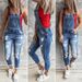Women's Clothing Autumn And Winter New Women's Fashion Ripped Slim Stretch Jeans Women's Overalls Trousers_ecoleips.com