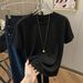 Women's Clothing Women's Casual Round Neck Short Sleeve T-Shirt Multi-Color Style Simple Stylish Sports Top Solid Color Loose Fit_ecoleips.com