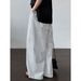 Korean Style Vertical Striped Wide Leg Pants For Women - High Waist Loose Fit Long Trousers, Summer Cotton Lazy Casual Pants_ecoleips.com