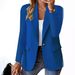 Women's Clothing Long Sleeve Blazer – Solid Color Open Front Cardigan Jacket For Fall (12 Colors)_ecoleips.com