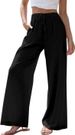 Suitable For All Seasons 2024 Plus Size Women's Linen Loose Casual Pocket Drawstring Wide-leg Pants Women_ecoleips.com