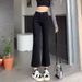 Women's High-waisted Flared Jeans, Autumn/winter 2025 New Style, Slim Fit, Slightly Flared, Slimming, With A Nice Drape,_ecoleips.com