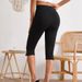 Summer Women's Slim Fit Casual Pants Elastic Waist Leggings with Slit Cross-Border Style for European And American Market_ecoleips.com