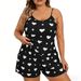 Large Size Women's Summer Pajamas European American Style Four Seasons Home Clothes Camisole plus Size Clothes for Women_ecoleips.com