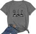 NIUBIA Women's T Shirts Summer Tops Simple Heart Graphic Shirts Sayings Short Sleeve Vacation Casual Blouse Thankful Tee_ecoleips.com