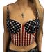 European And American Independence Day Sexy Backless Star Print Summer Camisole Top For Women SU3321_ecoleips.com