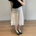 Heavy Industry Folded Skirt Summer 2026 Tucker Measurement Acetate Linen A-shaped Skirt Short Skirt Women_ecoleips.com