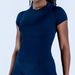 Seamless Quick-Dry Workout T-Shirt For Women – High-Stretch Yoga Top With Moisture-Wicking Technology – Performance Fit For Running & Gym_ecoleips.com