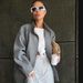 Women’s Wool-Like Coat – Stand Collar Elegant Blazer For Fall/Winter (Classic Gray, S-XL) | Office & Casual Chic_ecoleips.com