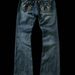 Retro Embroidery Jeans - Loose Straight Leg Casual Pants With Diamond Details (Trendy Streetwear Style)_ecoleips.com