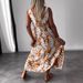 Women's Fashion Casual V-Neck Printed Sleeveless Backless Dress_ecoleips.com