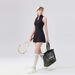 Small Stand-up Collar Zipper Sleeveless Tennis Dress Set Anti-light Elastic Quick-drying Sports Skirt With Chest Pad Tennis Skirt_ecoleips.com