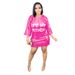 Women’s Clothing Fashion Round Neck Half Sleeved Loose Sequin Print Dress Women's Party Sequin Style Nightclub Style_ecoleips.com
