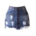 European And American Style Short For Women 2025, New Cross-border Ripped Slim-fit Bodycon Denim Skirt In Stock_ecoleips.com