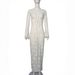 Women's Sexy Lace Panel Long Sleeve Side Slit Bodycon Mini Dress – Trendy Street Fall Gown 2026_ecoleips.com
