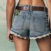 K New Straight Leg Denim Patchwork Lace Shorts For Slimming, Straight Leg Spicy Girls' Shorts_ecoleips.com
