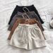 Women's Clothing Solid Color Sports Wide Leg Shorts For Women Summer New High Waist Loose Straight Casual Three Quarter Shorts Hot Pants_ecoleips.com