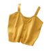 Candy Color Slim Fit Knit Camisole For Women - Soft & Breathable Summer Tank Top - Versatile Stretch Fit - Multiple Colors_ecoleips.com