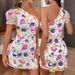 Sexy Backless Floral Sequin Mini Dress - Off-Shoulder Bubble Sleeve Bodycon Party Dress For Women_ecoleips.com