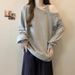 Women's Foreign Trade Off-shoulder Sweatshirt With Diagonal Collar, Autumn Winter, Fleece-lined And Thickened, 2024 New_ecoleips.com