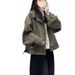 2025 Autumn Women's Suede American Retro Motorcycle Jacket, Workwear With Unique Design_ecoleips.com