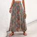 Ethnic Print Wrap Skirt – Flowy High-Low Hem Maxi With Side Slit (S-Xl, Multi-Color) Breathable Fabric_ecoleips.com