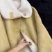 girl Suede Sheepskin Collar Sheep Wool Cotton Jacket For Women Winter New Warm Fleece Double-Sided Thick Coat_ecoleips.com